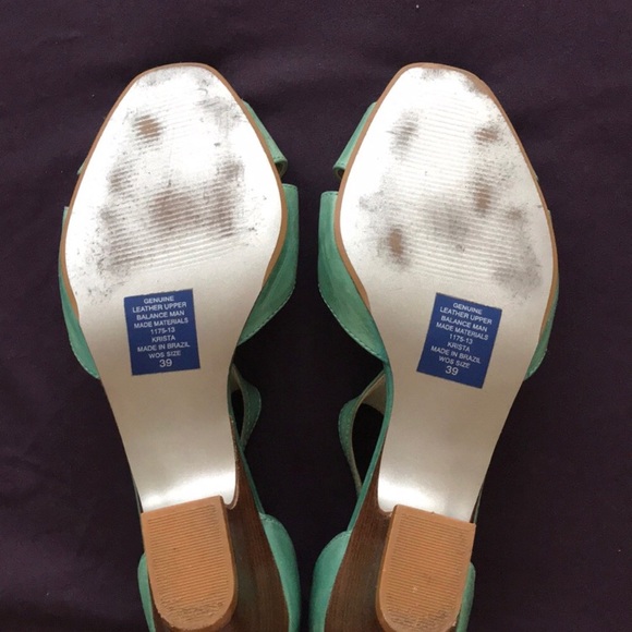 Mariano sea foam green sandal heels - Picture 4 of 6